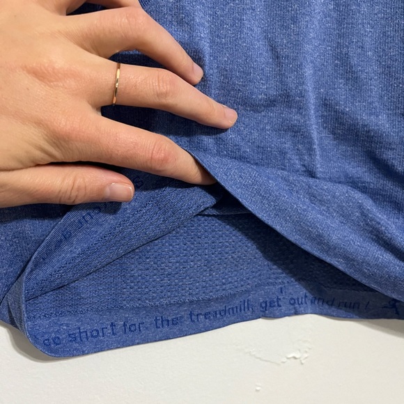 Lululemon Blue Athletic Tee - Picture 2 of 3